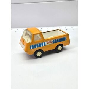 Vintage Tonka Mini Pickup Truck #1068 Yellow‎ Blue Stripes Made in USA